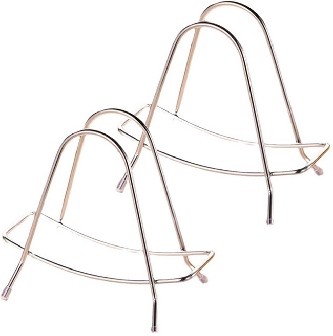 스탠드 건조 정리 도마걸이, 실버, 2개