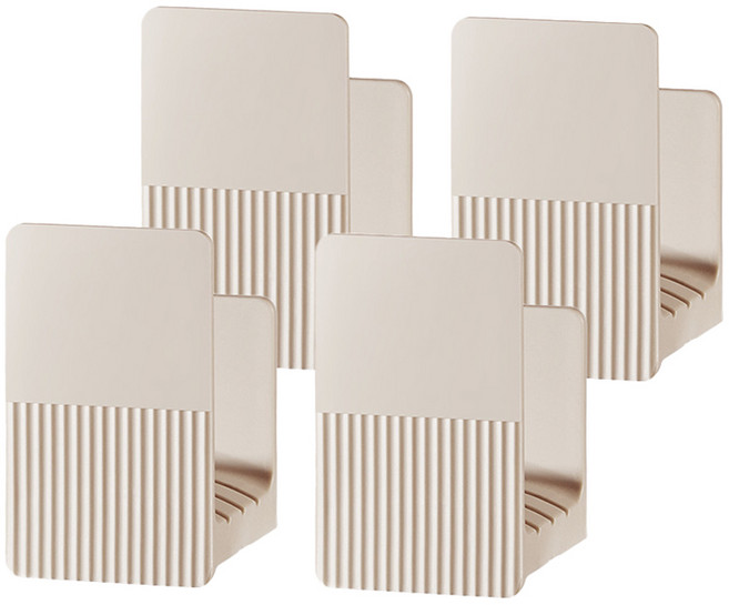 윤코 스테인 무타공 건조 도마걸이 선반, 베이지, 4개