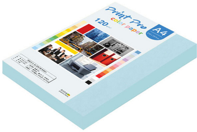 paperculture Print Pro 彩色影印紙 120g No 16 天空藍, A4, 160個
