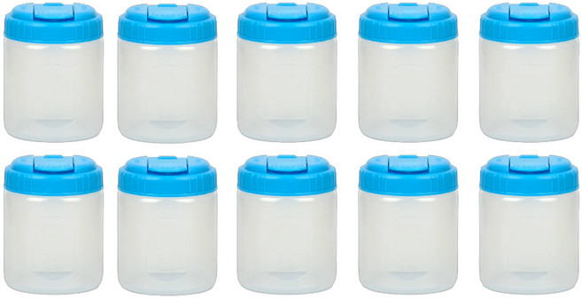 리빙패밀리 물병, 혼합색상, 0.5L, 10개