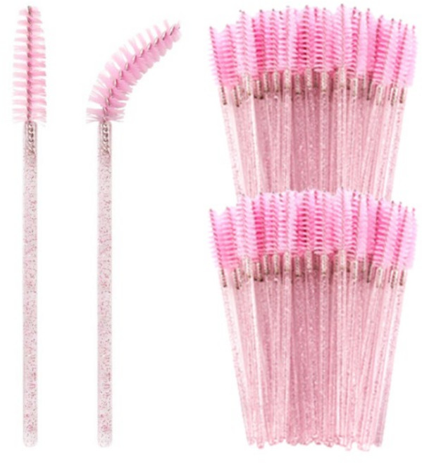 라몽 반짝이 마스카라 스크류 브러쉬 100p, 핑크, 1개