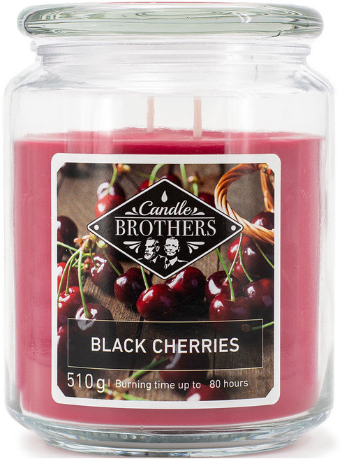캔들브라더스 유러피언 트윈 팜캔들 라지자, 510g, 1개, 블랙체리