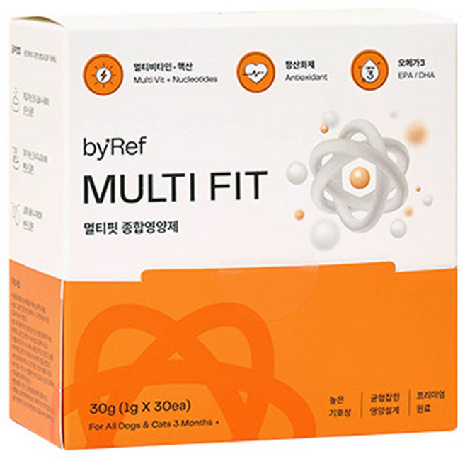 바이레프 반려동물 멀티핏 종합영양제, 30g, 면역/항산화, 1개