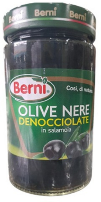 Berni 씨없는 블랙 올리브, 1개, 290g