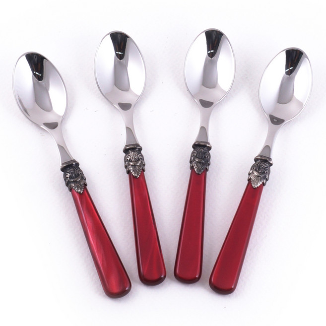 EME 나폴레옹 티스푼, 레드, 4개