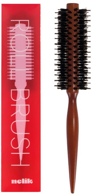 넬릭 써니 드라이 돈모 롤 큰빗, 1개, 블랙