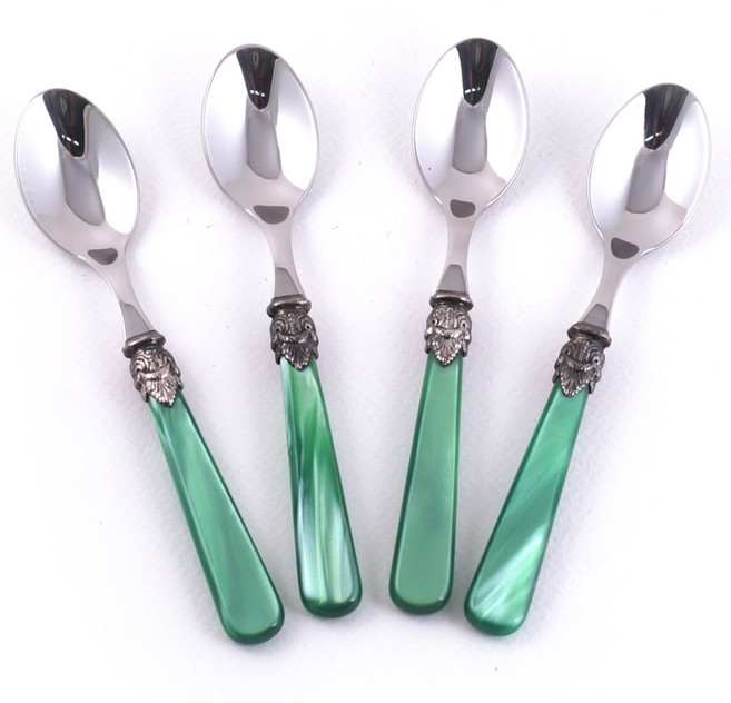 EME 나폴레옹 티스푼, 그린, 4개