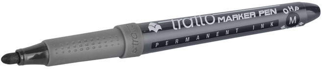 트라토 영구 마카 M 검정 1mm F806703, 1개