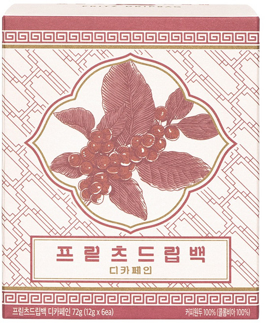 프릳츠 드립백 디카페인, 12g, 6개입, 1개