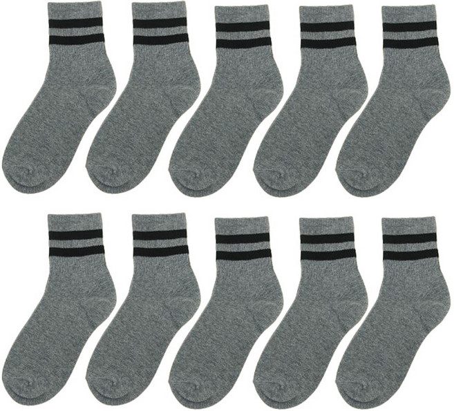 Rainbow Socks Yiseon 羅紋中筒襪 10雙組