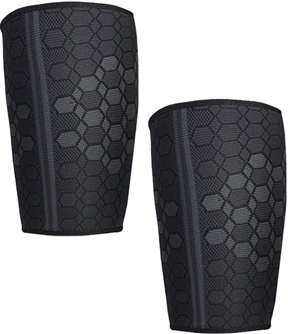 에코벨 허벅지 슬러브 아대 압박 밴드 보호대, 블랙, 1개