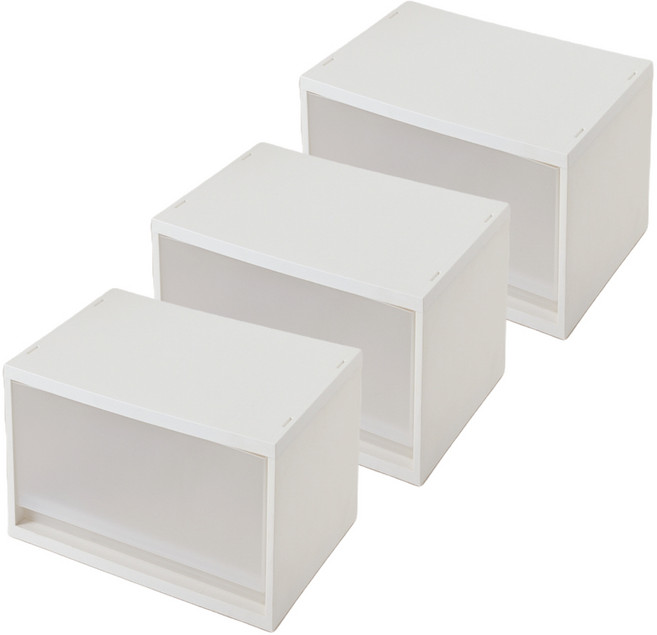 브리다 펜트리 서랍 1단 높은형, 크림화이트, 2개