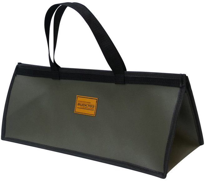 벅703 가죽 캠핑 공구 가방, 카키, 1개