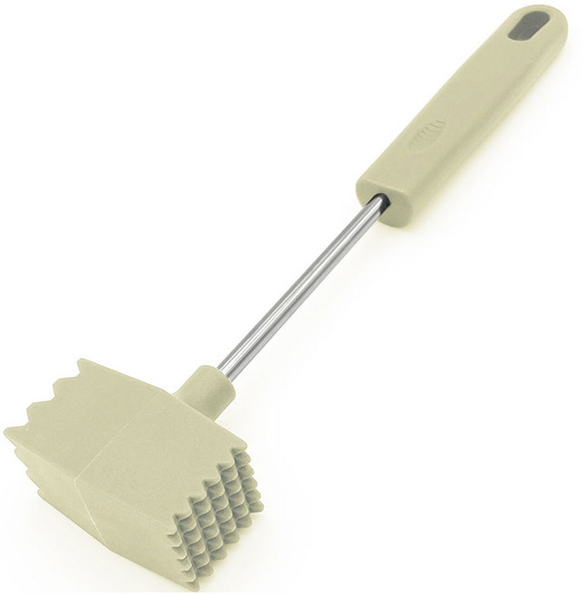 퀸스리빙 PP 양면 고기 망치 아이보리, 1개