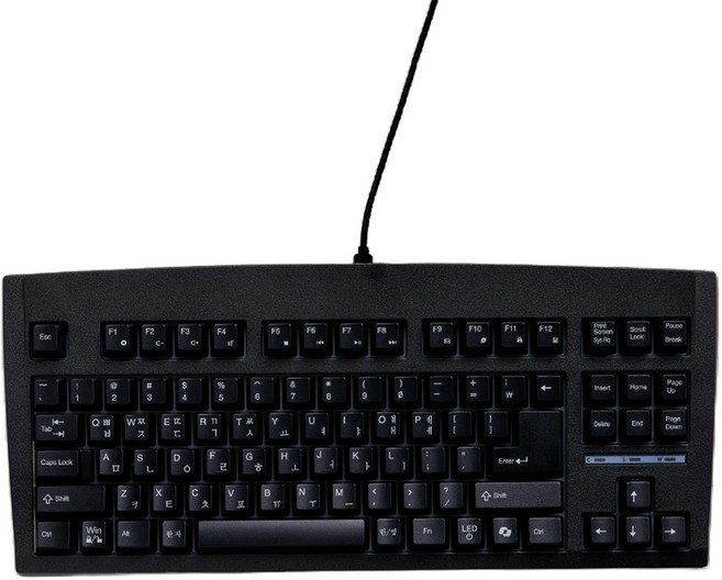 큐센 멤브레인 유선 텐키리스 키보드, 블랙, DT35 89 TKL