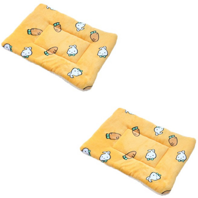 데이소이 고양이 보들보들 쿠션 매트, 08 당근 래빗, 2개