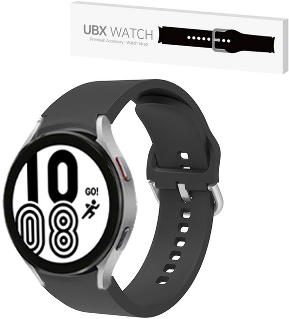 unboxing Galaxy Watch 矽膠運動錶帶 20mm, 1 黑色, 1個