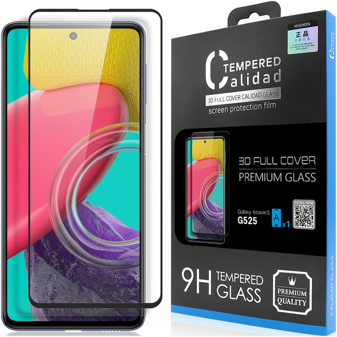 하이온 3D 칼리다드 풀커버 강화유리 휴대폰 액정보호필름 세트, 1세트