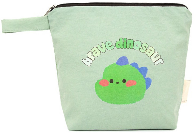 세맘스 양면방수 동글동글 수건파우치, 다이노소어