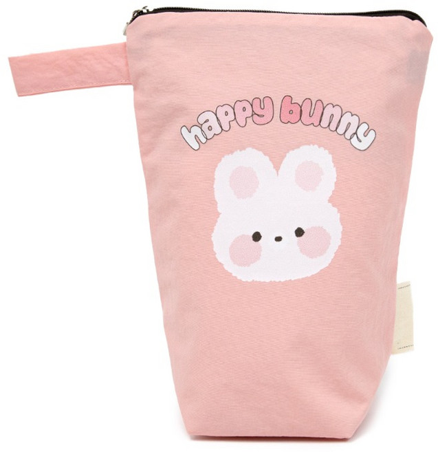 세맘스 동글동글 양면방수 양치컵 파우치, 해피버니