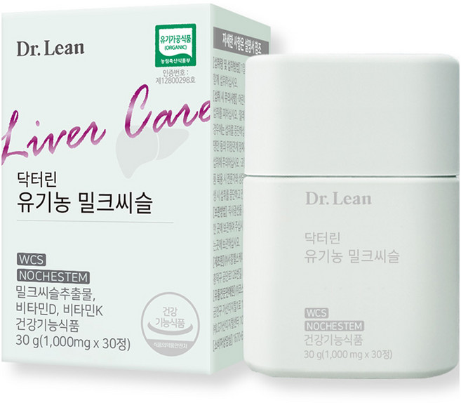 닥터린 유기농 밀크씨슬 30g, 30정, 1개
