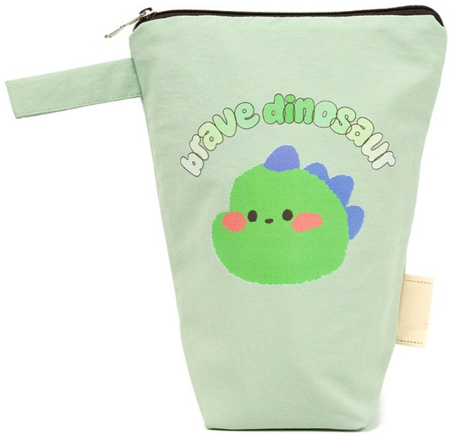 세맘스 동글동글 양면방수 양치컵 파우치, 다이노소어