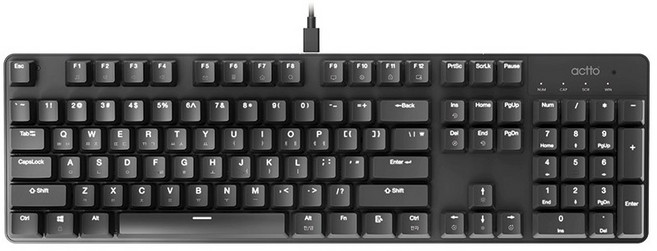 엑토 그로우 기계식 키보드, 적축, KBD-65, 블랙