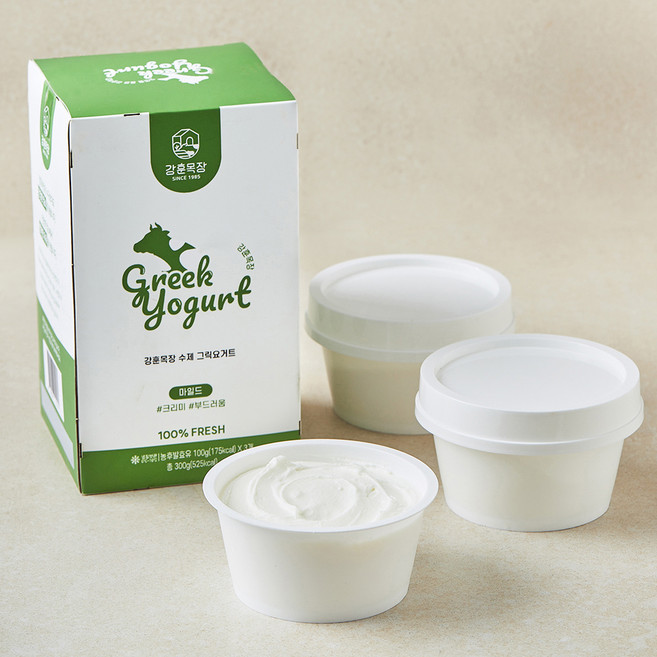 강훈목장 수제 그릭요거트 마일드, 100g, 3개입, 1개