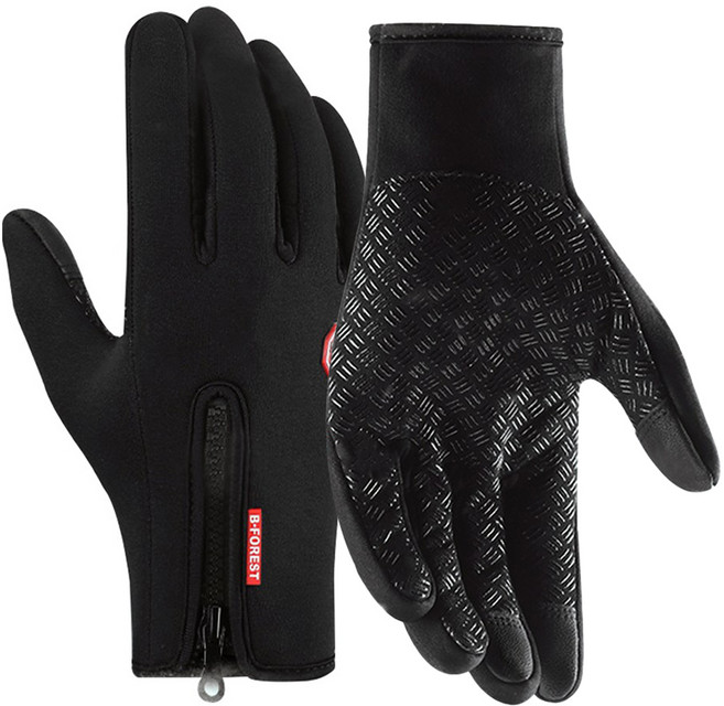 비포레스트 라이프란스 네오플랜 스마트 터치 방수 방한 장갑 양손세트, 블랙, 1개