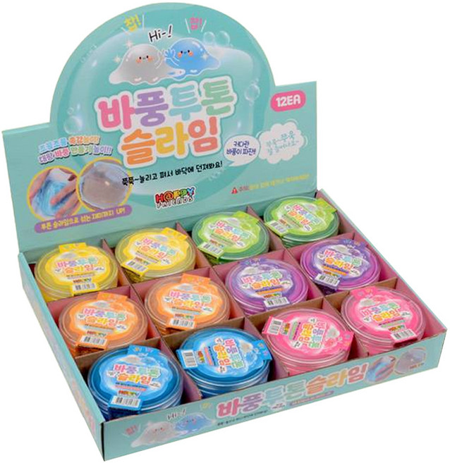 2000 바풍 투톤 슬라임, 랜덤발송, 152g, 12개