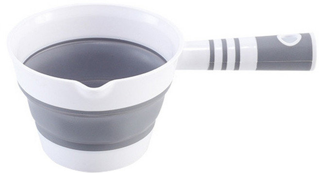 라라듀 욕실 접이식 휴대용 바가지, 그레이, 1개