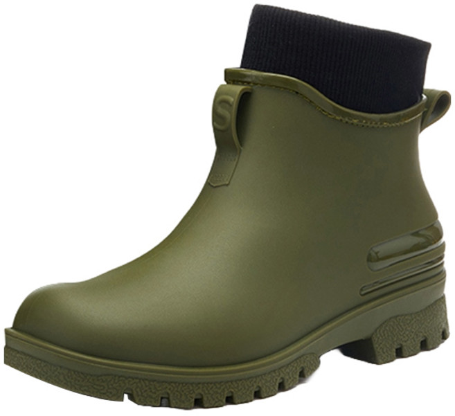 선빛 레베아 기모 안감 방수 레인 숏 방한 부츠