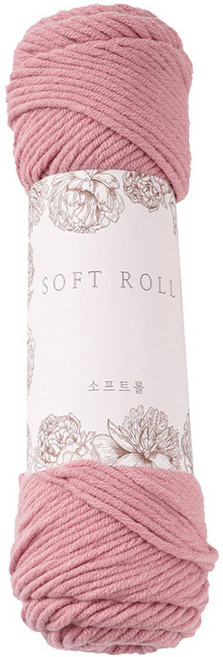 소프트롤 뜨개실 100g, 14 인디핑크, 1개