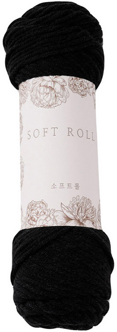 소프트롤 뜨개실 100g, 31 블랙, 1개
