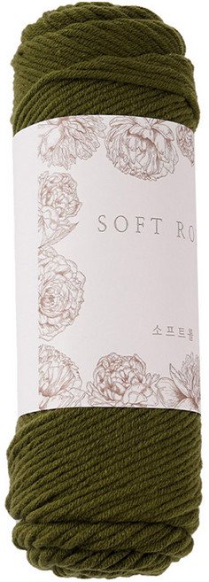 소프트롤 뜨개실 100g, 22 카키, 1개