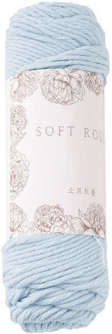 소프트롤 뜨개실 100g, 24 연데님, 1개