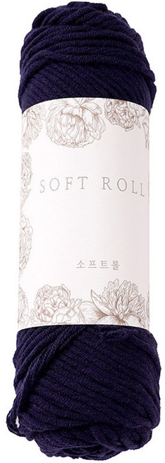 소프트롤 뜨개실 100g, 28 네이비, 1개