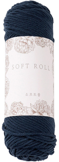 소프트롤 뜨개실 100g, 27 다크데님, 1개
