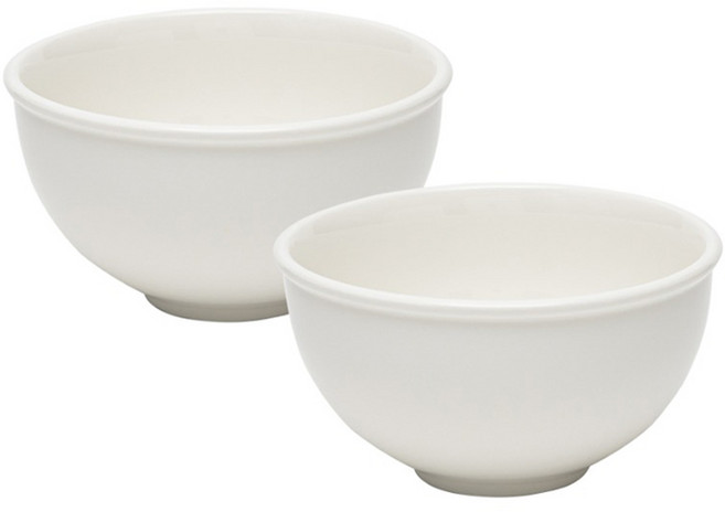 윤도자기 메종오브제 당당 공기, 화이트, 2개