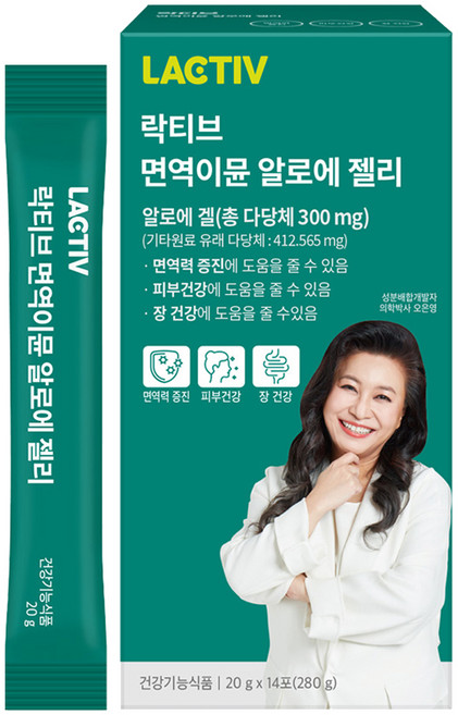 락티브 면역이뮨 알로에 젤리, 280g, 1개