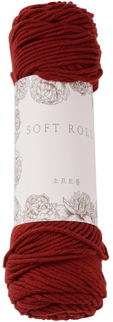소프트롤 뜨개실 100g, 15 레드, 1개