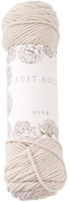 소프트롤 뜨개실 100g, 06 오트밀베이지, 1개