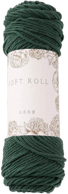소프트롤 뜨개실 100g, 21 다크민트, 1개