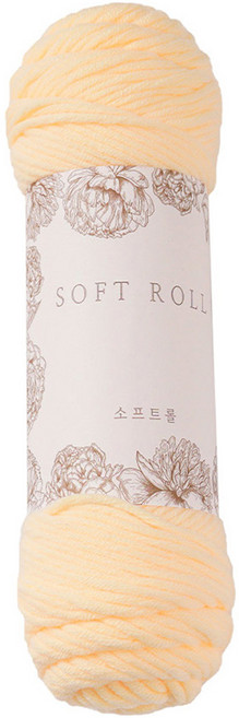 소프트롤 뜨개실 100g, 03 네온살구, 1개