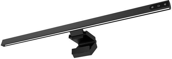 모어뷰 터치식 D자형 헤드 모니터 블루라이트차단 LED조명 55cm WZ-TB300SD55B, 블랙, 1개