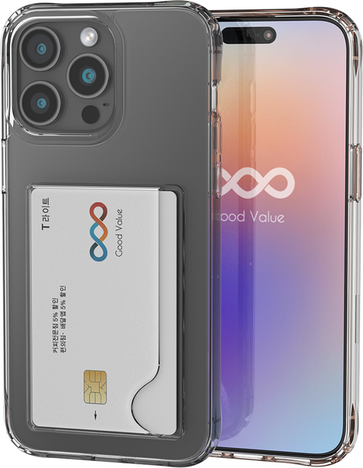 굿밸류 듀오핏 카드 2장 수납 휴대폰 케이스