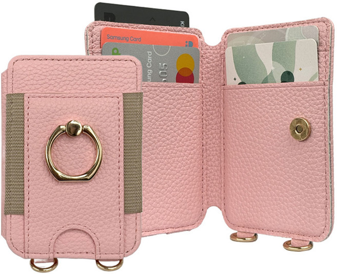 하이온 이지홀드 부착형 카드지갑, 핑크, 1개