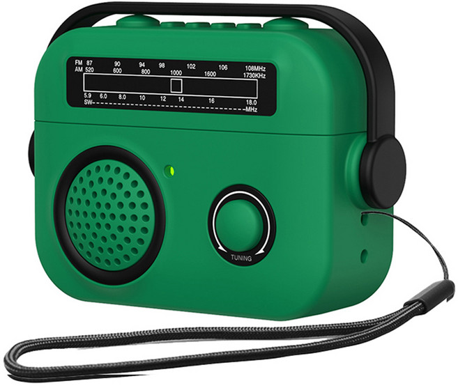 비비파이 레트로 레디오 실리콘 에어팟 케이스 에어팟프로2, 그린, 1개