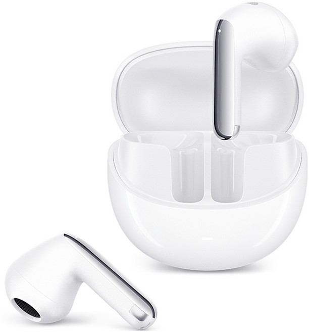 QCY 노이즈 캔슬링 블루투스 이어폰 LDAC, QCY-HT10 Hires ANC APP, 화이트