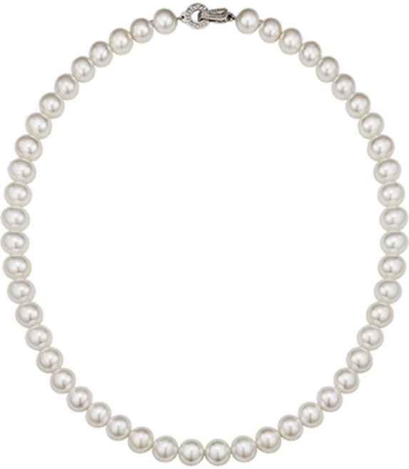 해수엘 여성용 92.5 진주 목걸이 ALL-SW-N-6MM + 쇼핑백